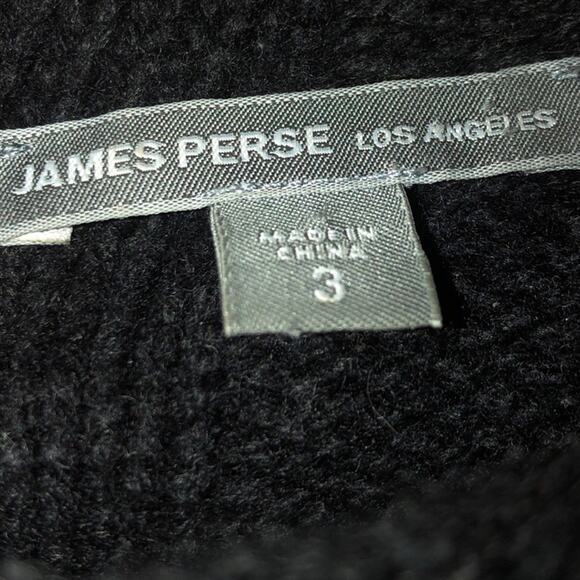 James Perse Los Angeles Cashmere/wool mix black turtleneck sweater size 8 - Picture 11 of 13